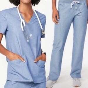 FIGS Heather Indigo Set Size Medium